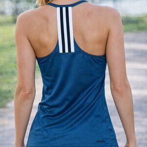 NWT Adidas Climalite Racerback Tank Top Size Small Blue New